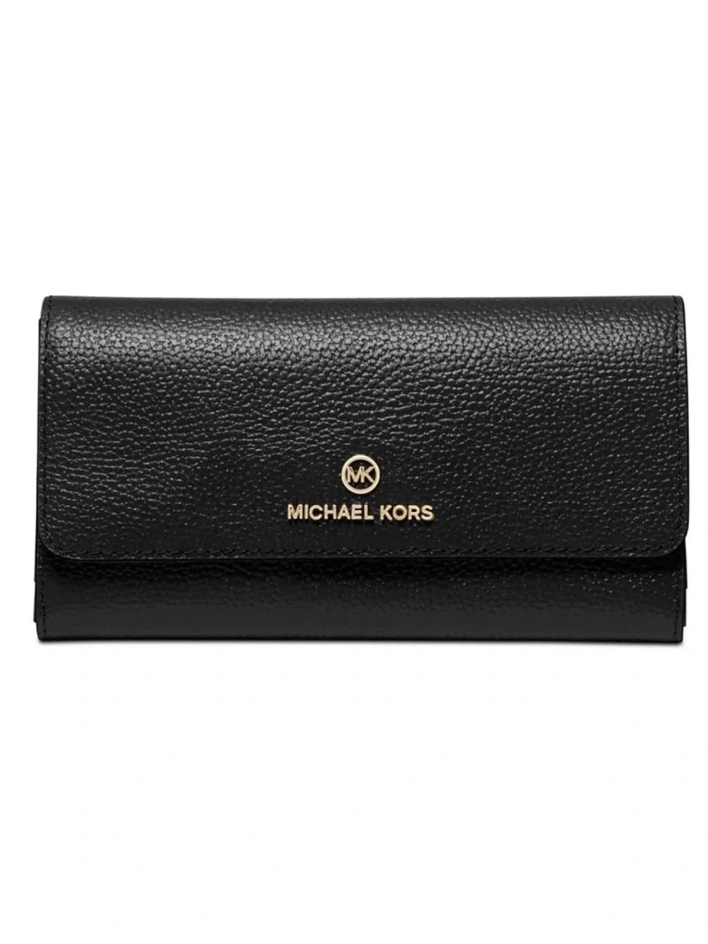 Michael Kors Women's Jet Set Charm Large Leather Trifold Wallet Black